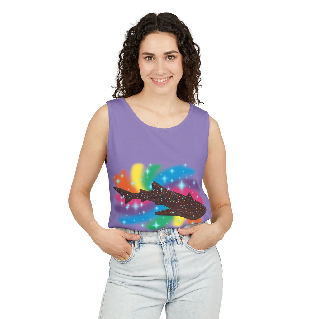 Cosmic Brownie Whale Shark Unisex Tank Top