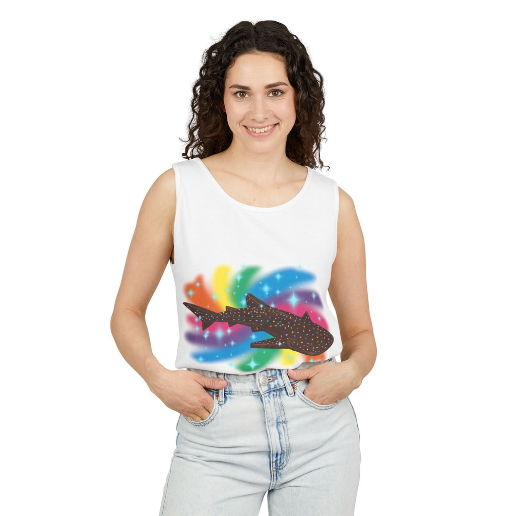 Cosmic Brownie Whale Shark Unisex Tank Top