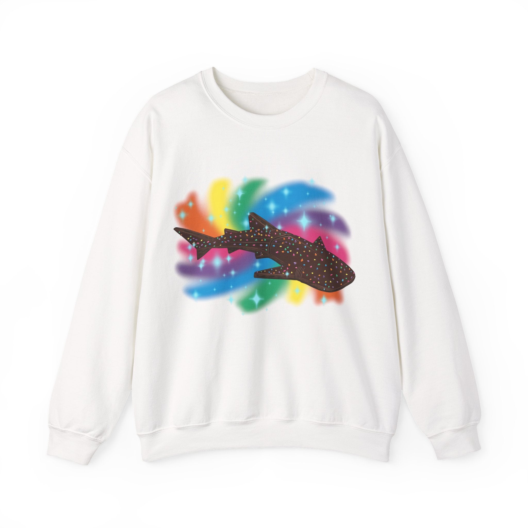 Cosmic Brownie Whale Shark Unisex Crewneck Sweatshirt