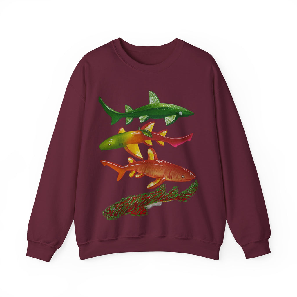 Fruit Sharks Selection 5 Unisex Crewneck Sweatshirt