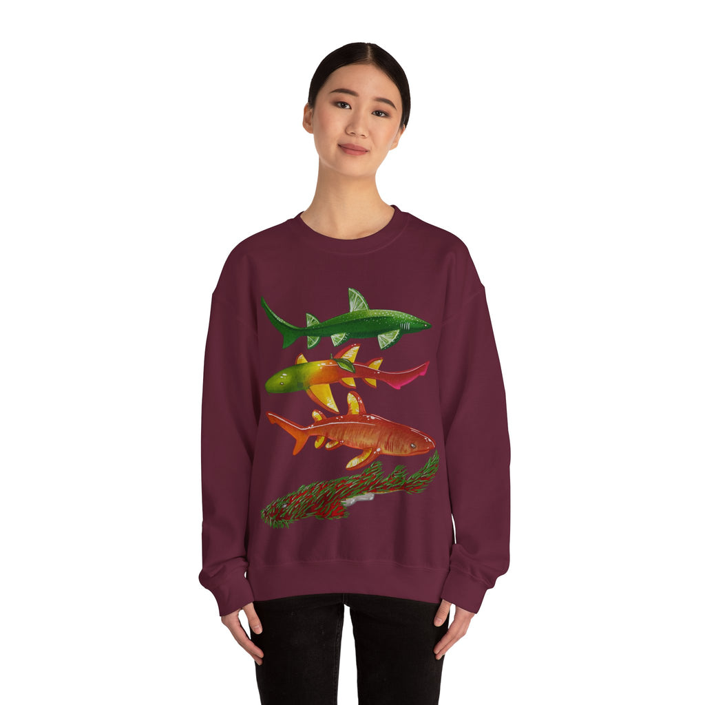 Fruit Sharks Selection 5 Unisex Crewneck Sweatshirt