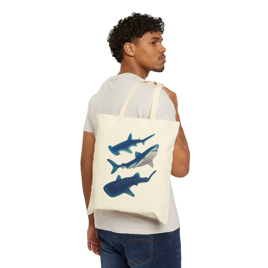 Gummy Sharks Cotton Canvas Tote Bag