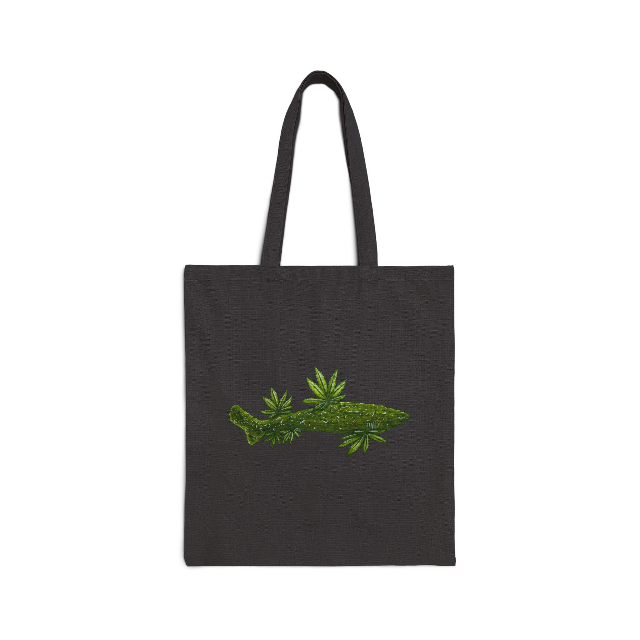 Weed Shark Cotton Canvas Tote Bag