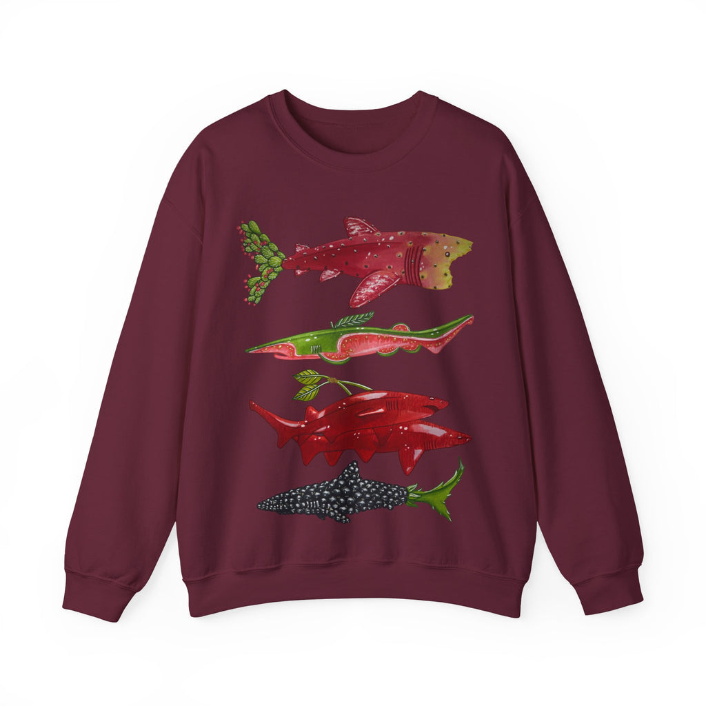 Fruit Sharks Selection 4 Unisex Crewneck Sweatshirt