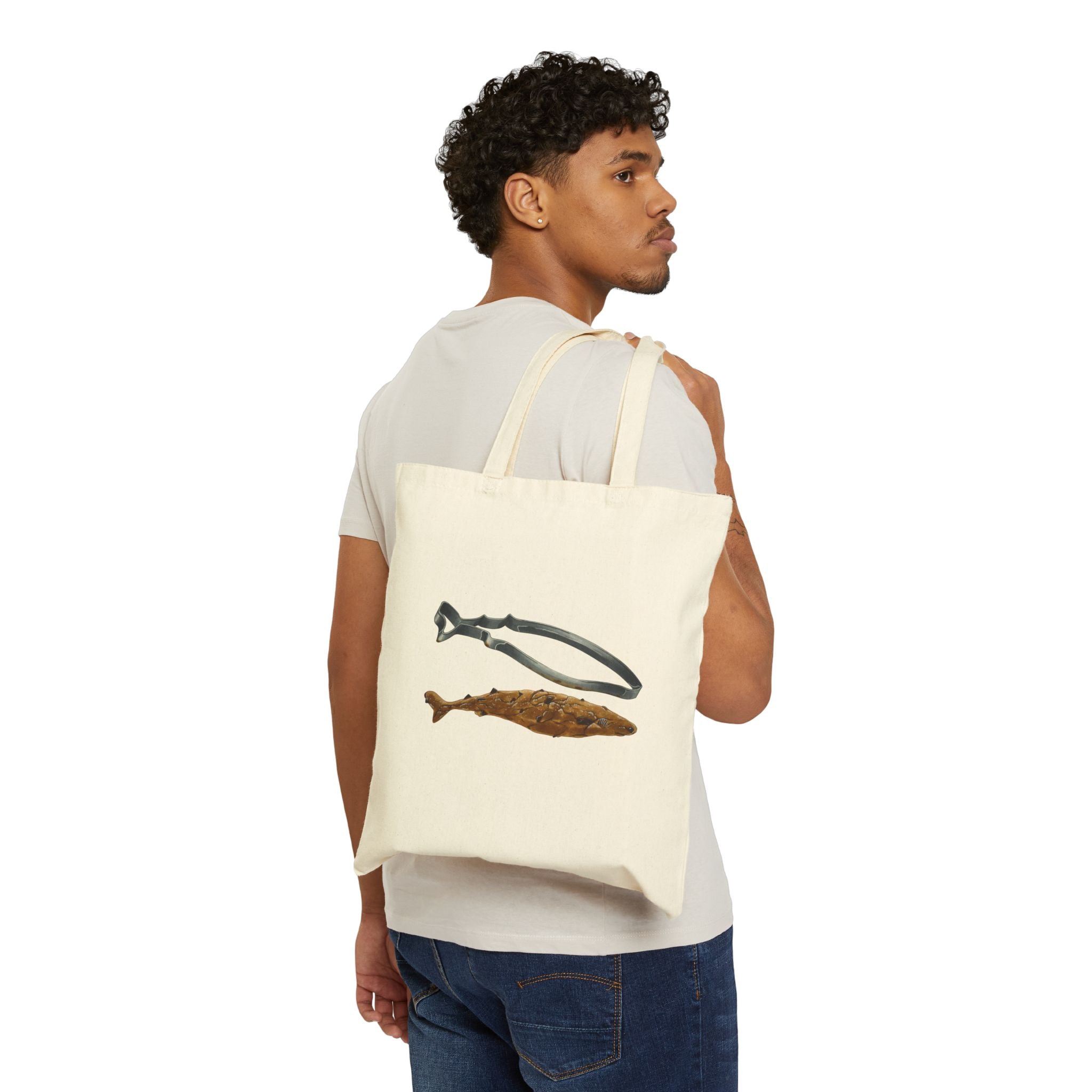 Cookie Cutter Sharks Cotton Canvas Tote Bag