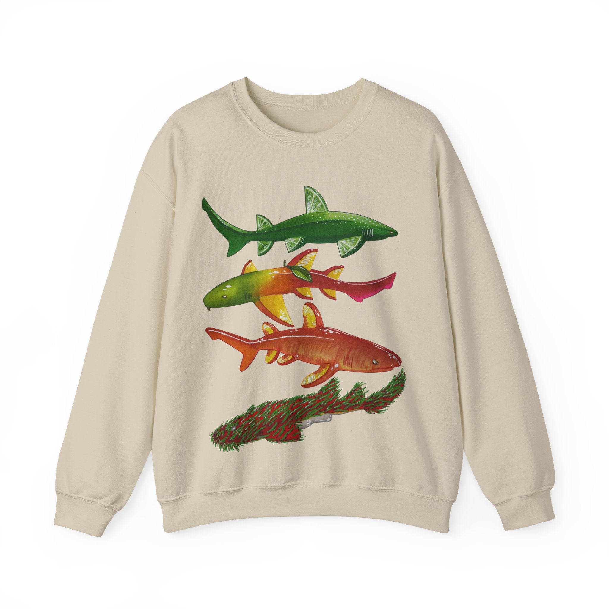 Fruit Sharks Selection 5 Unisex Crewneck Sweatshirt