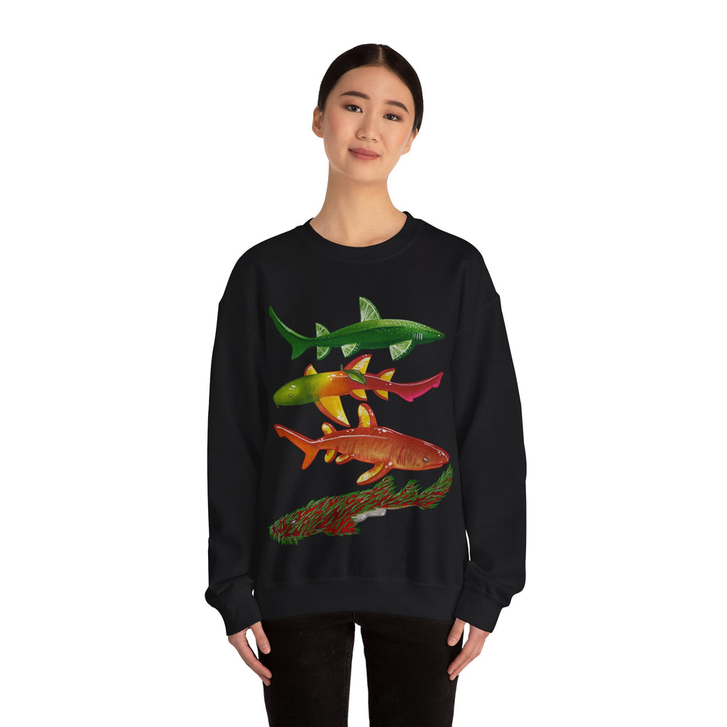 Fruit Sharks Selection 5 Unisex Crewneck Sweatshirt
