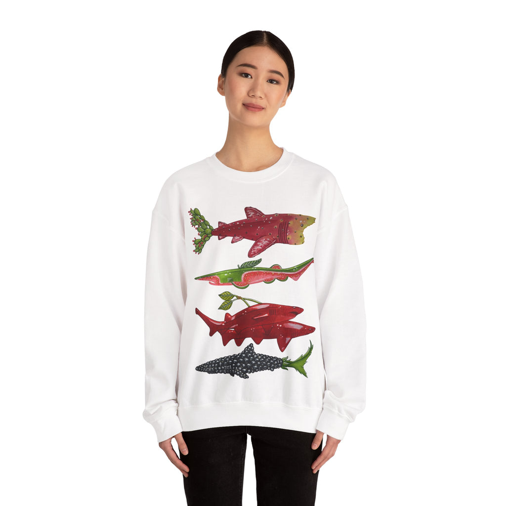Fruit Sharks Selection 4 Unisex Crewneck Sweatshirt