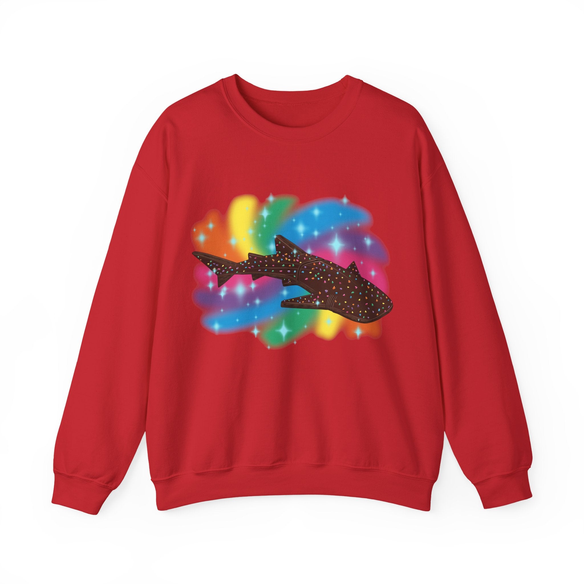 Cosmic Brownie Whale Shark Unisex Crewneck Sweatshirt