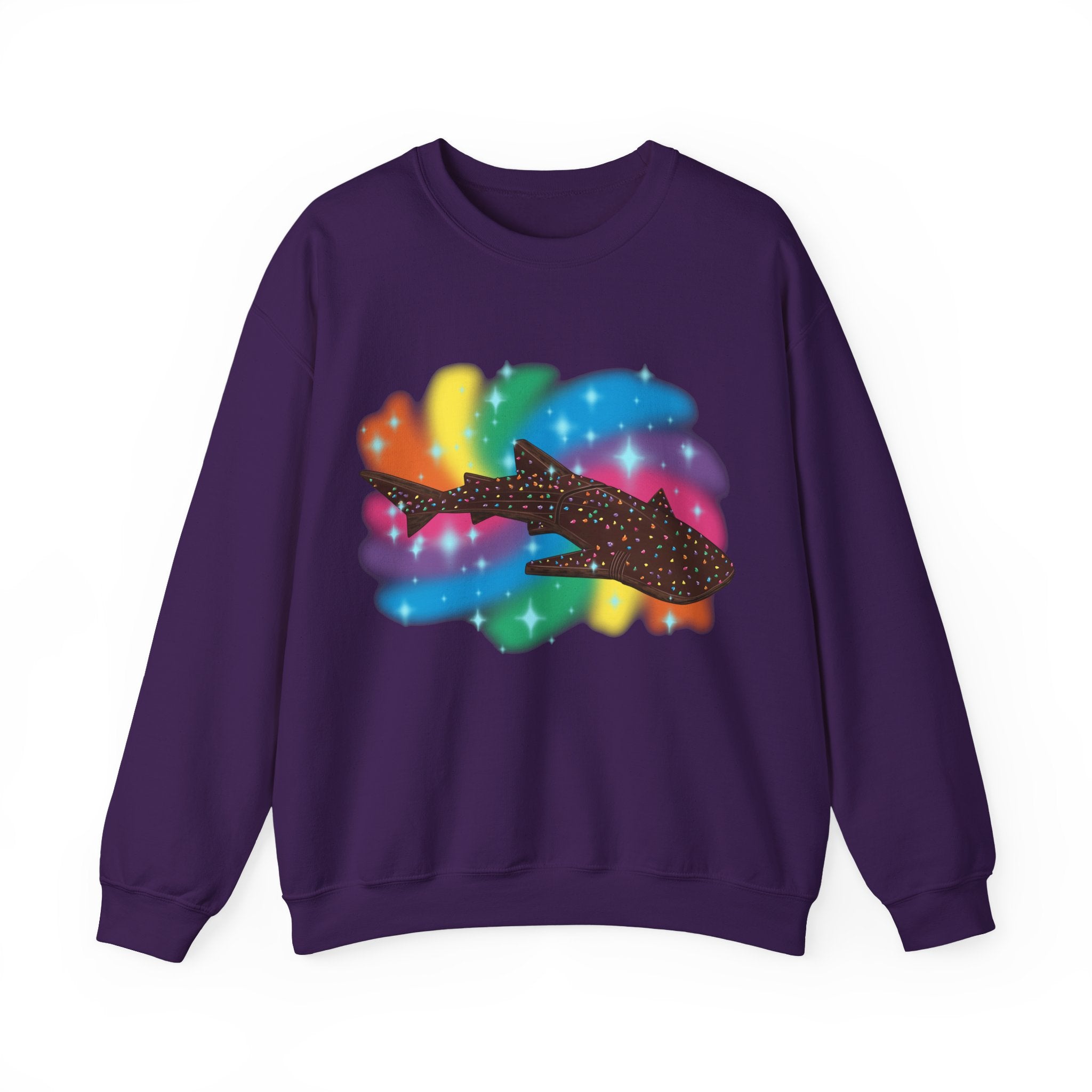 Cosmic Brownie Whale Shark Unisex Crewneck Sweatshirt