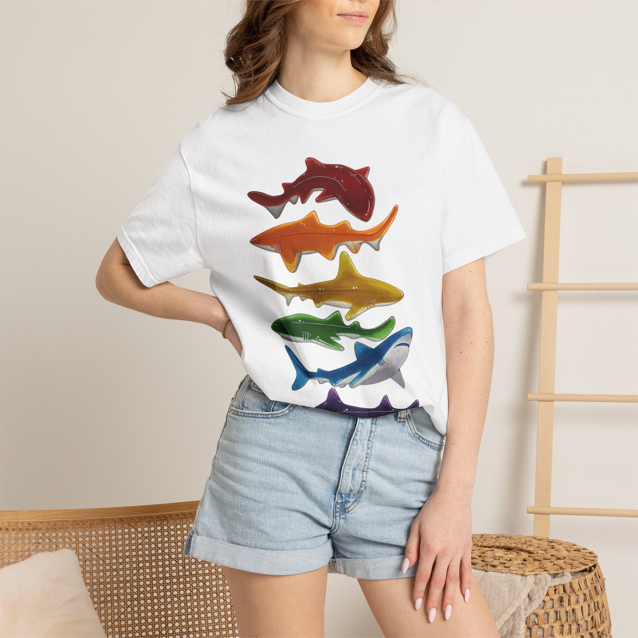 Rainbow Gummy Sharks Unisex T-shirt