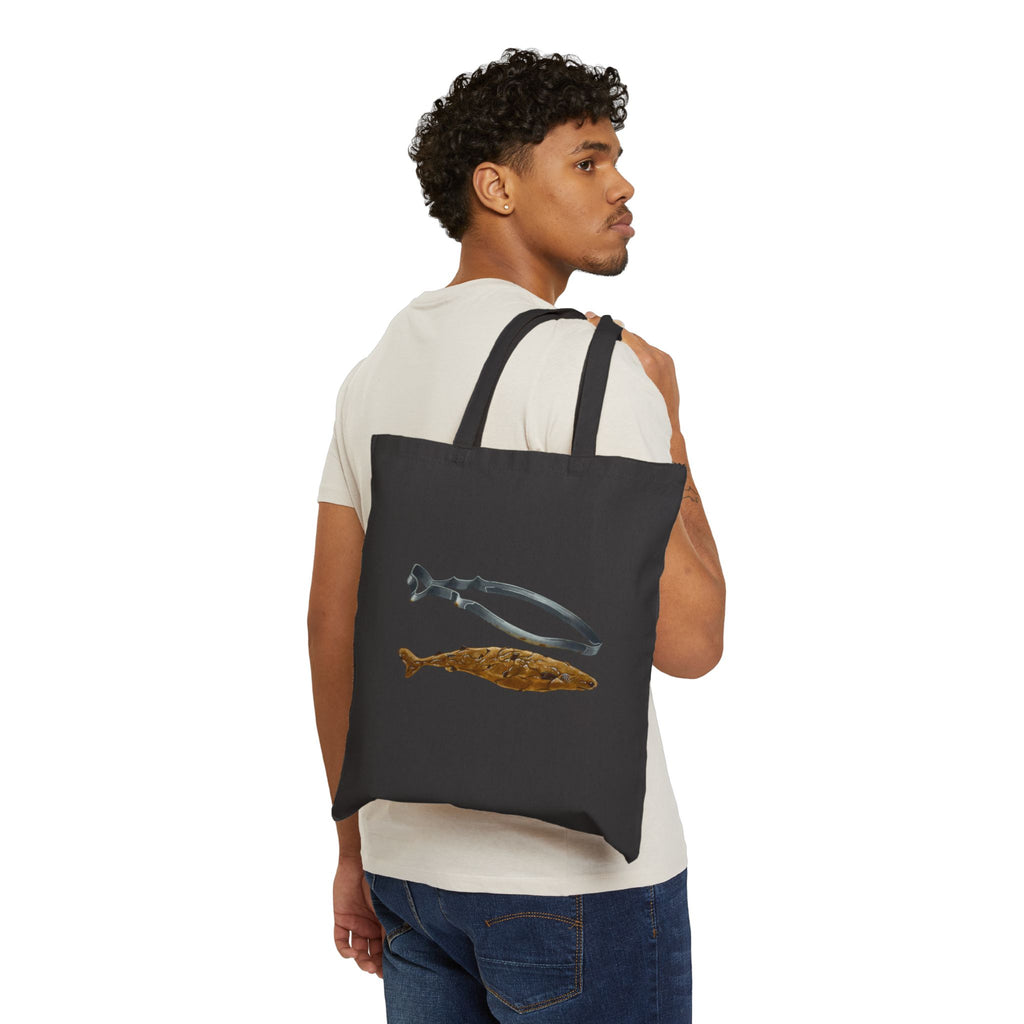 Cookie Cutter Sharks Cotton Canvas Tote Bag