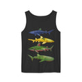 Fruit Sharks Selection 2 Blueberry Lemon Watermelon and Kiwi Unisex Tank Top