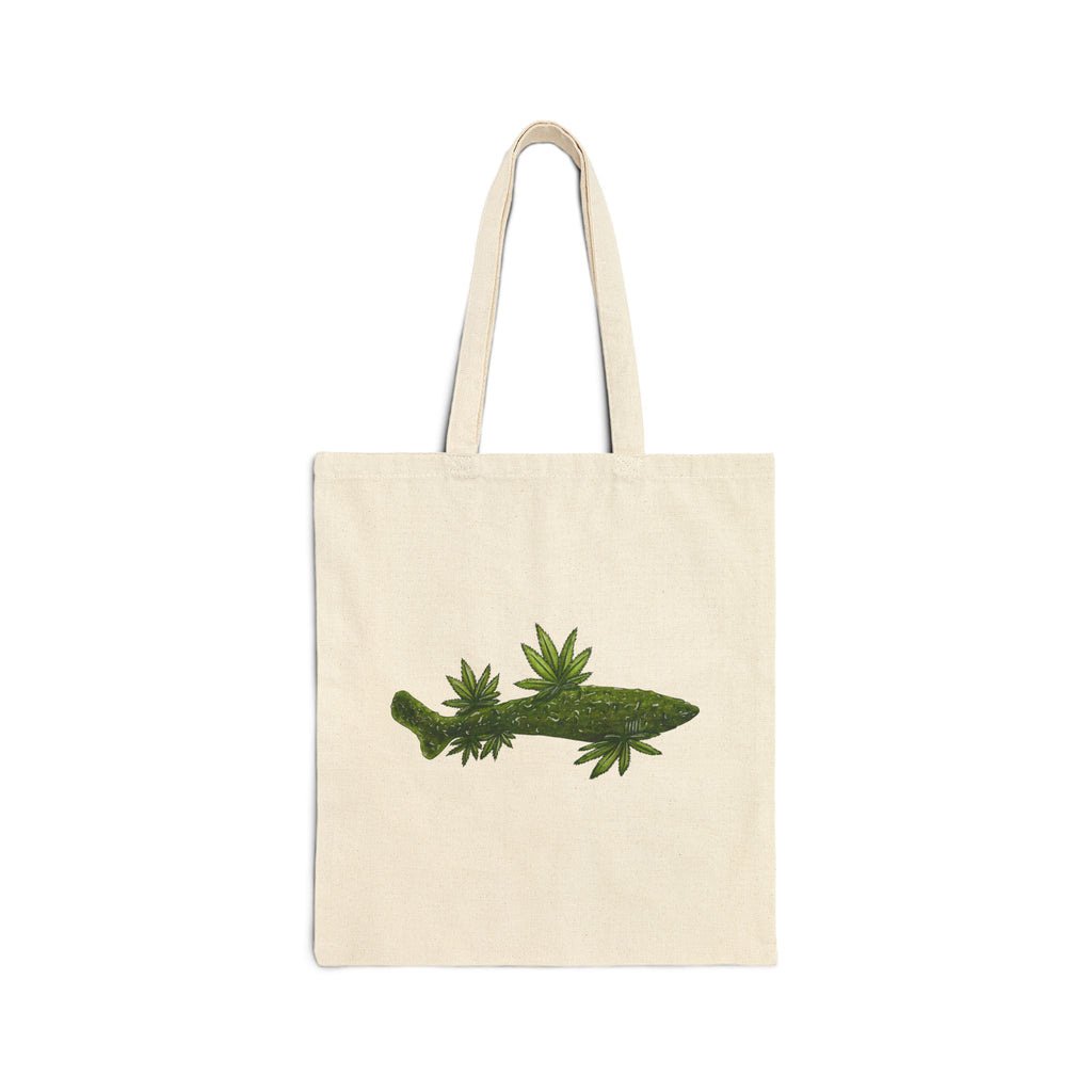 Weed Shark Cotton Canvas Tote Bag