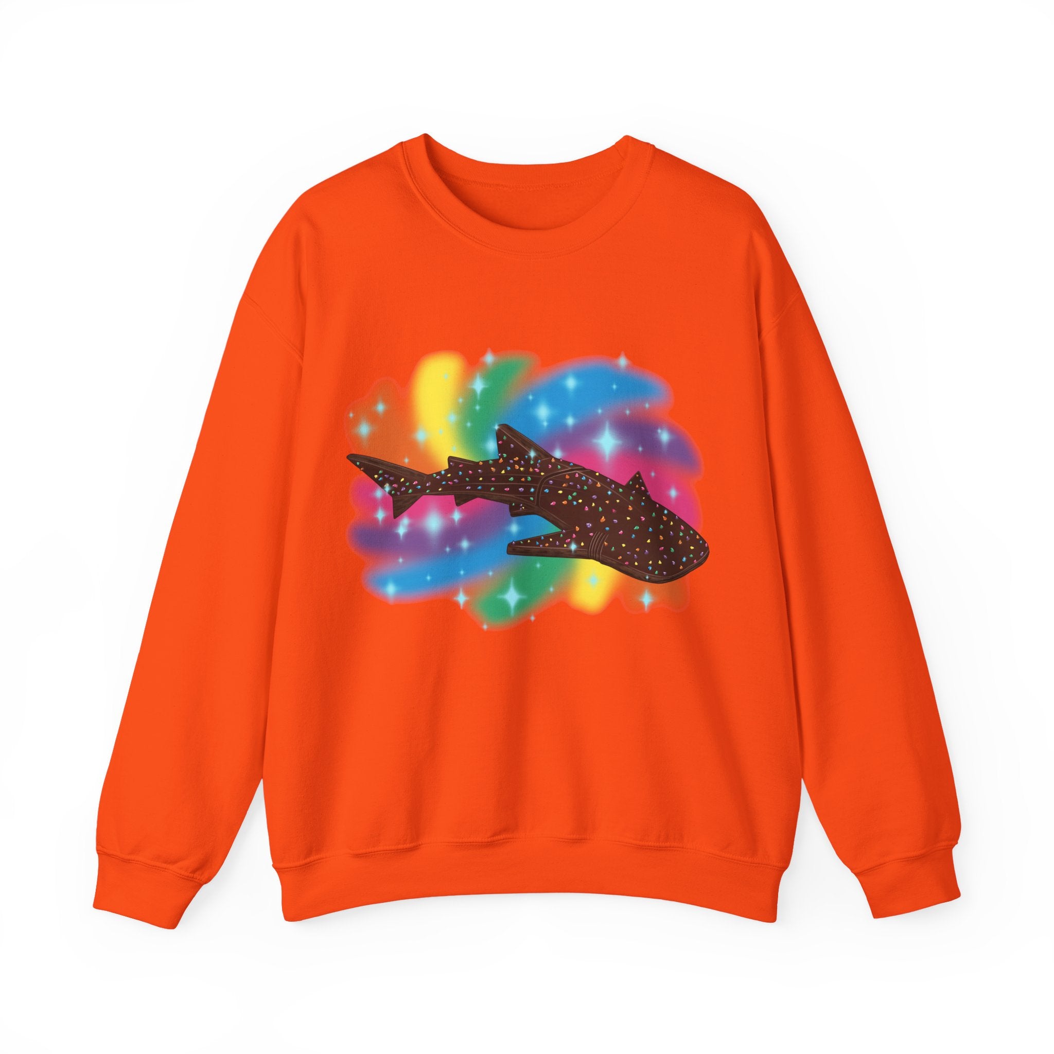 Cosmic Brownie Whale Shark Unisex Crewneck Sweatshirt