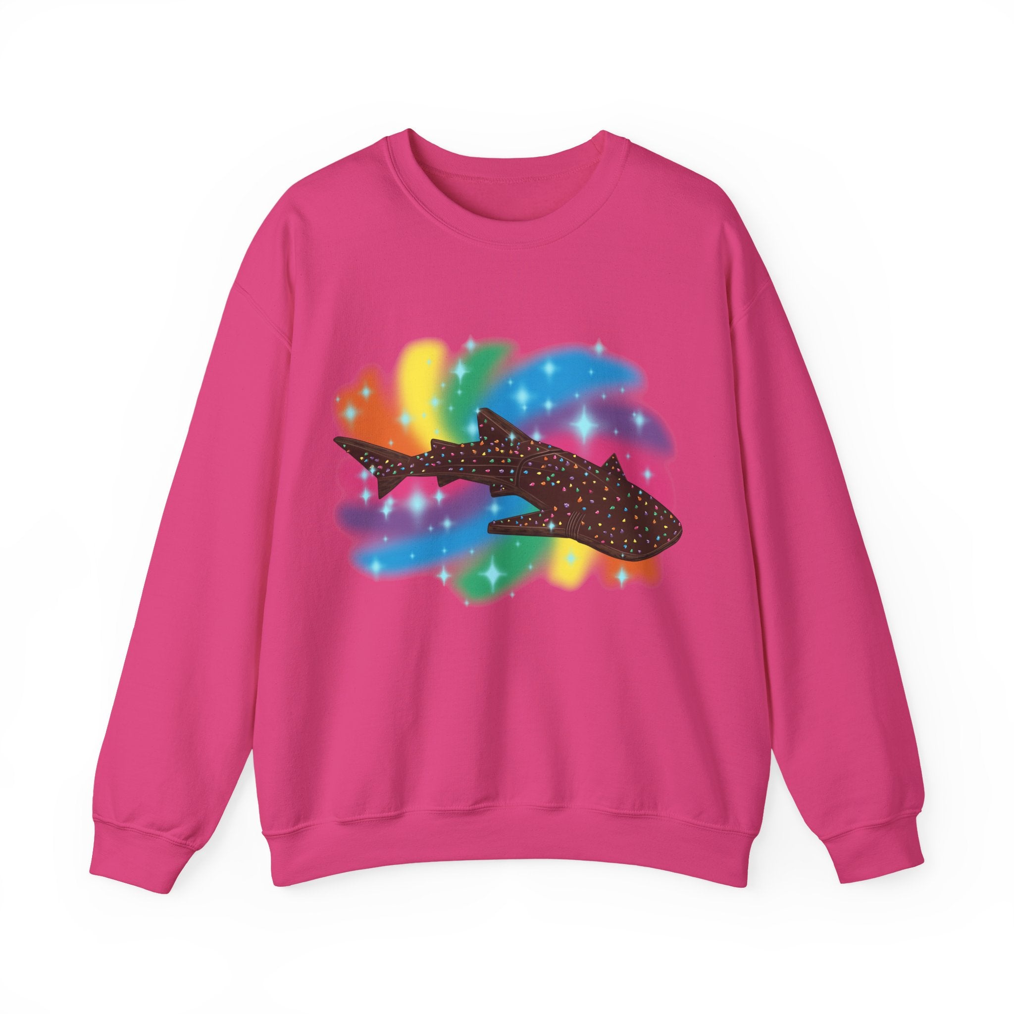 Cosmic Brownie Whale Shark Unisex Crewneck Sweatshirt