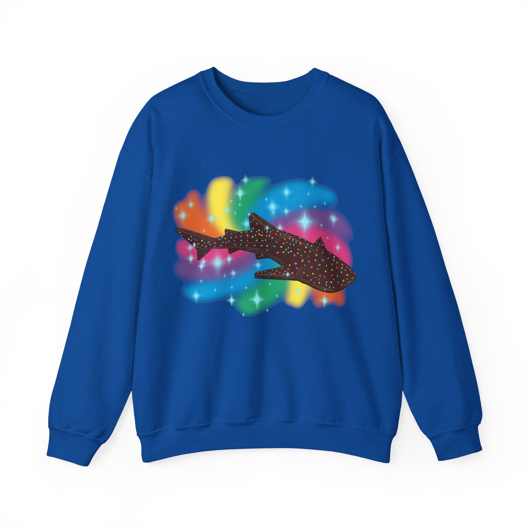 Cosmic Brownie Whale Shark Unisex Crewneck Sweatshirt