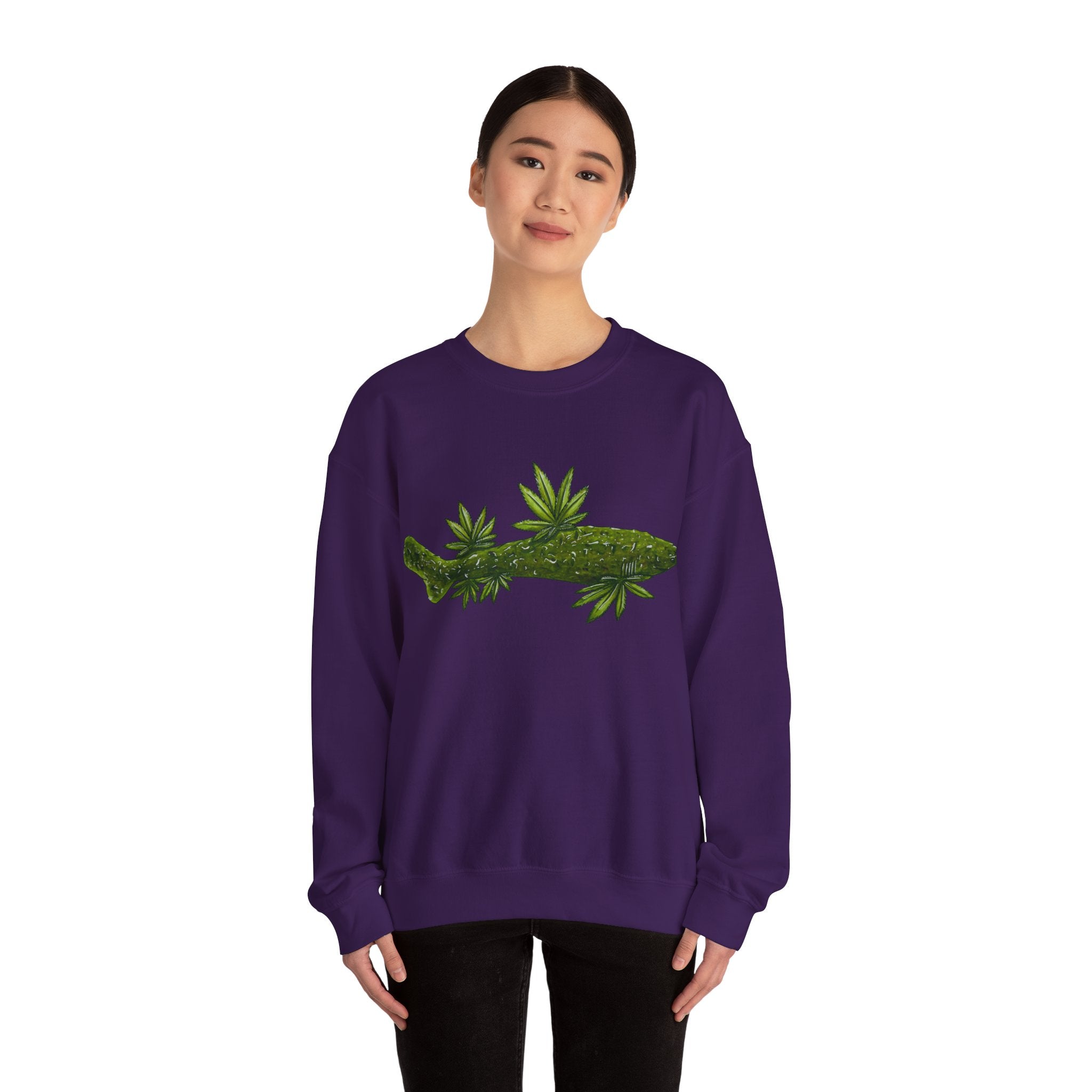 Weed Shark Unisex Crewneck Sweatshirt