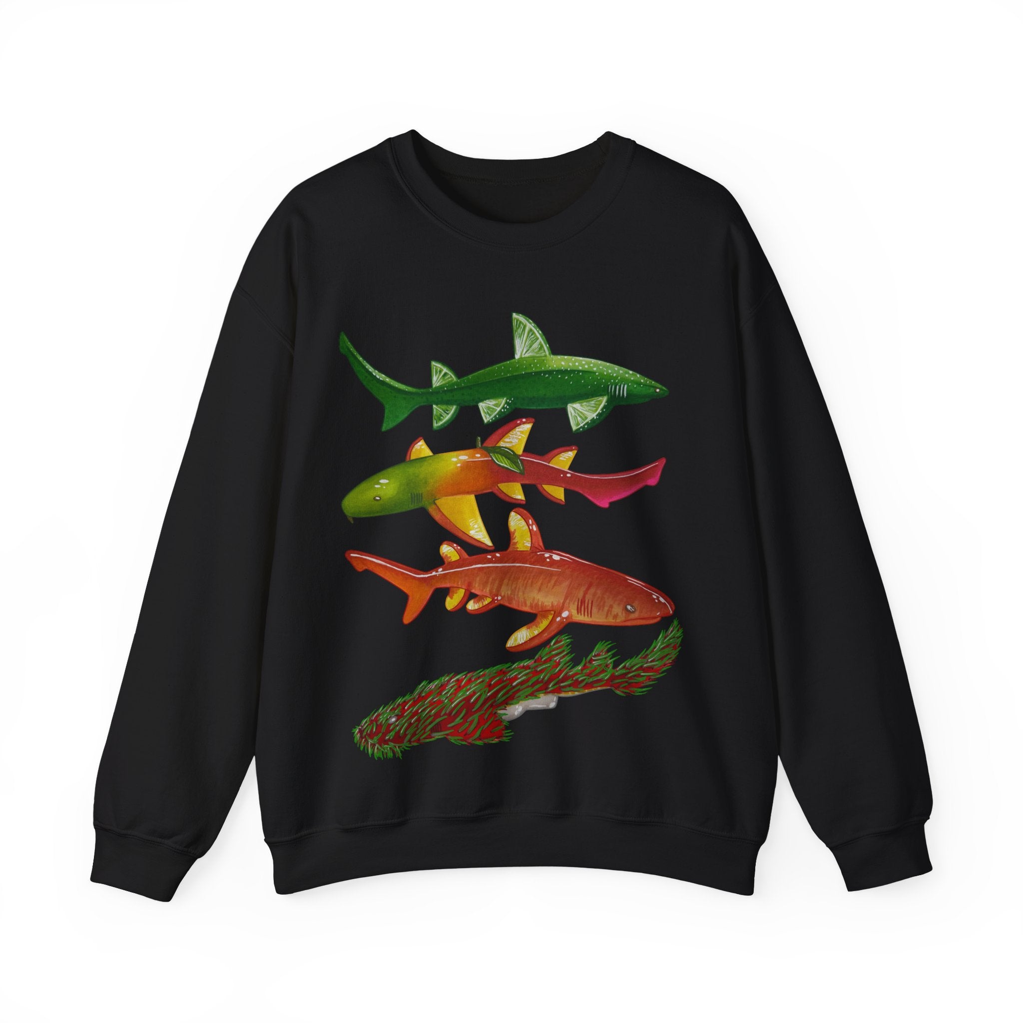 Fruit Sharks Selection 5 Unisex Crewneck Sweatshirt