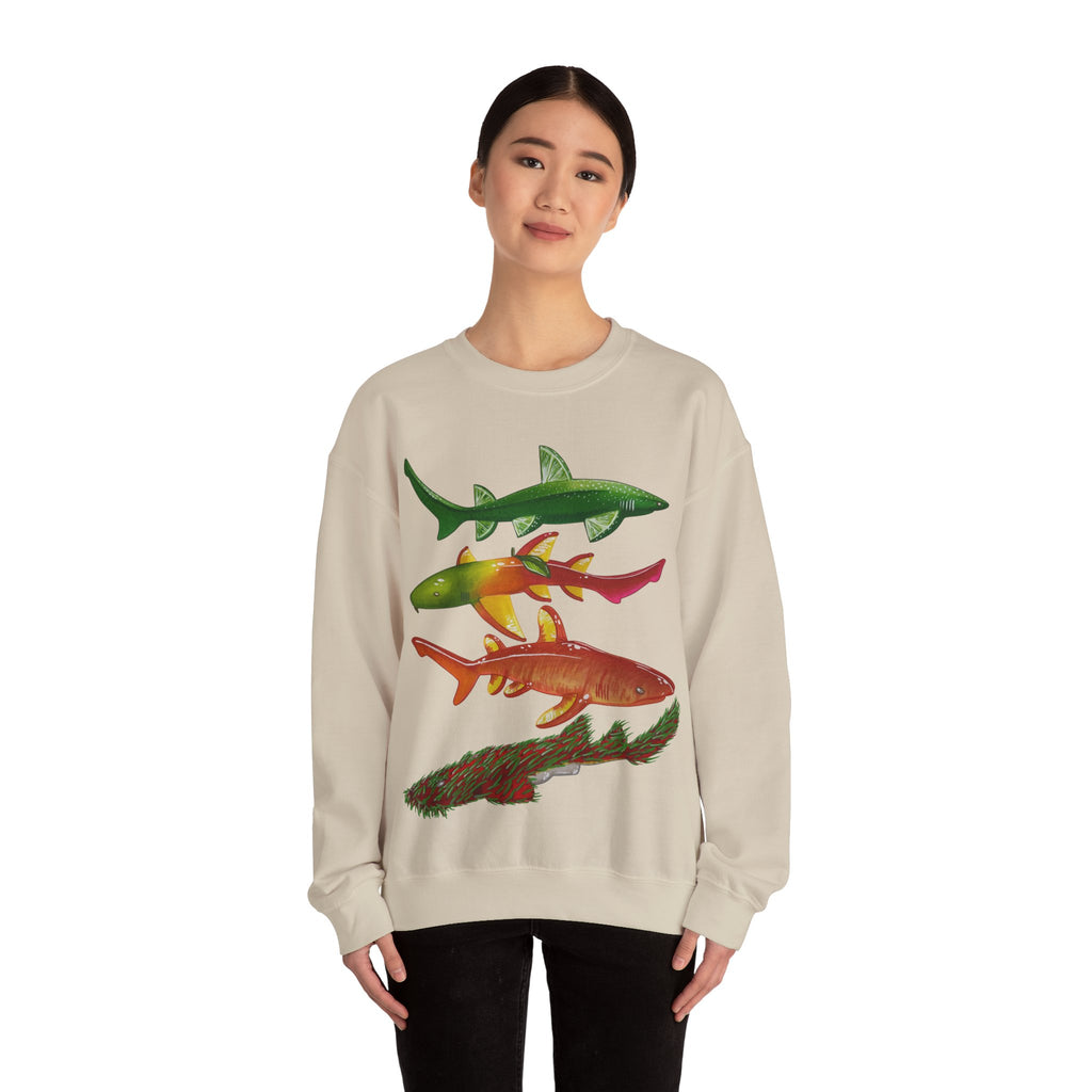 Fruit Sharks Selection 5 Unisex Crewneck Sweatshirt