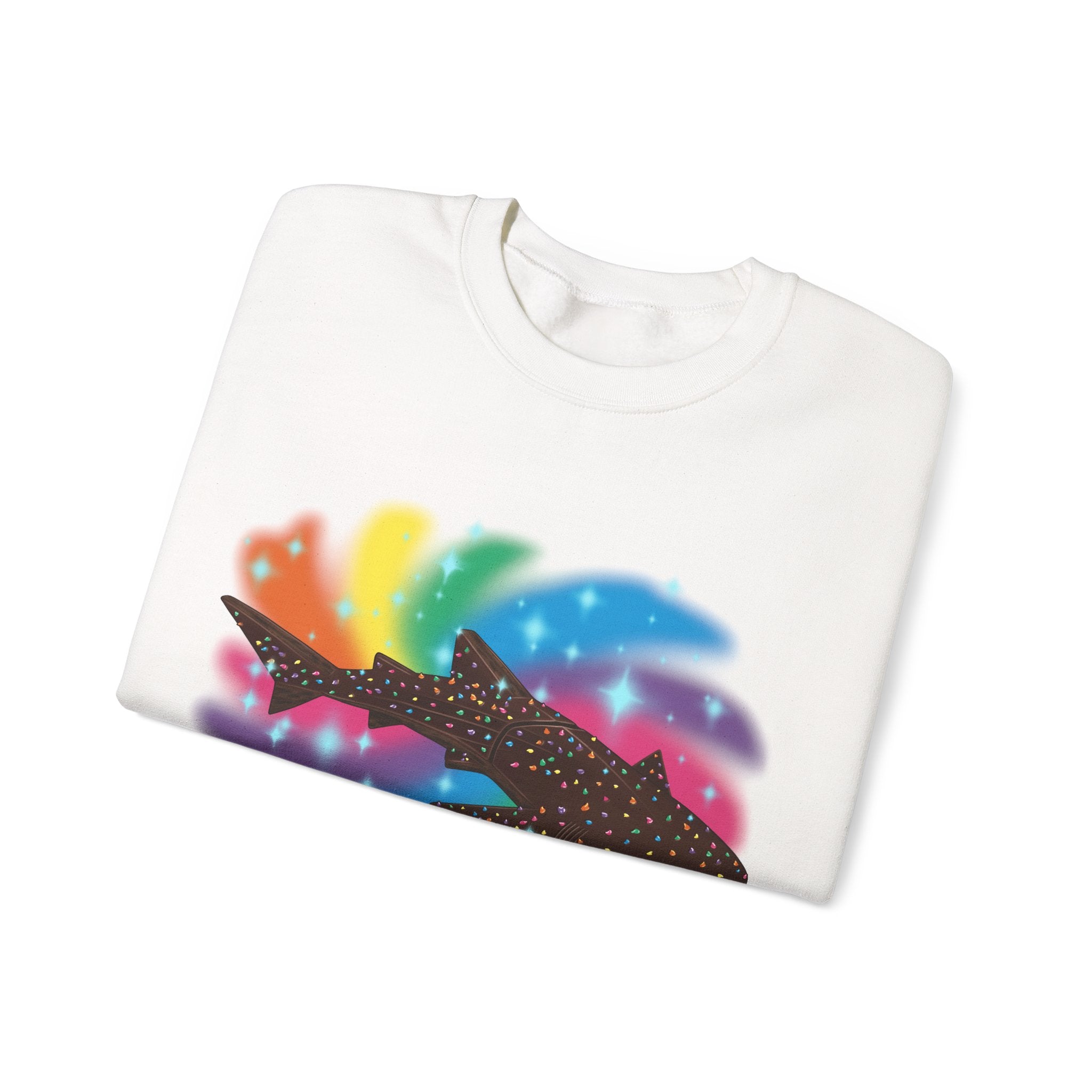 Cosmic Brownie Whale Shark Unisex Crewneck Sweatshirt