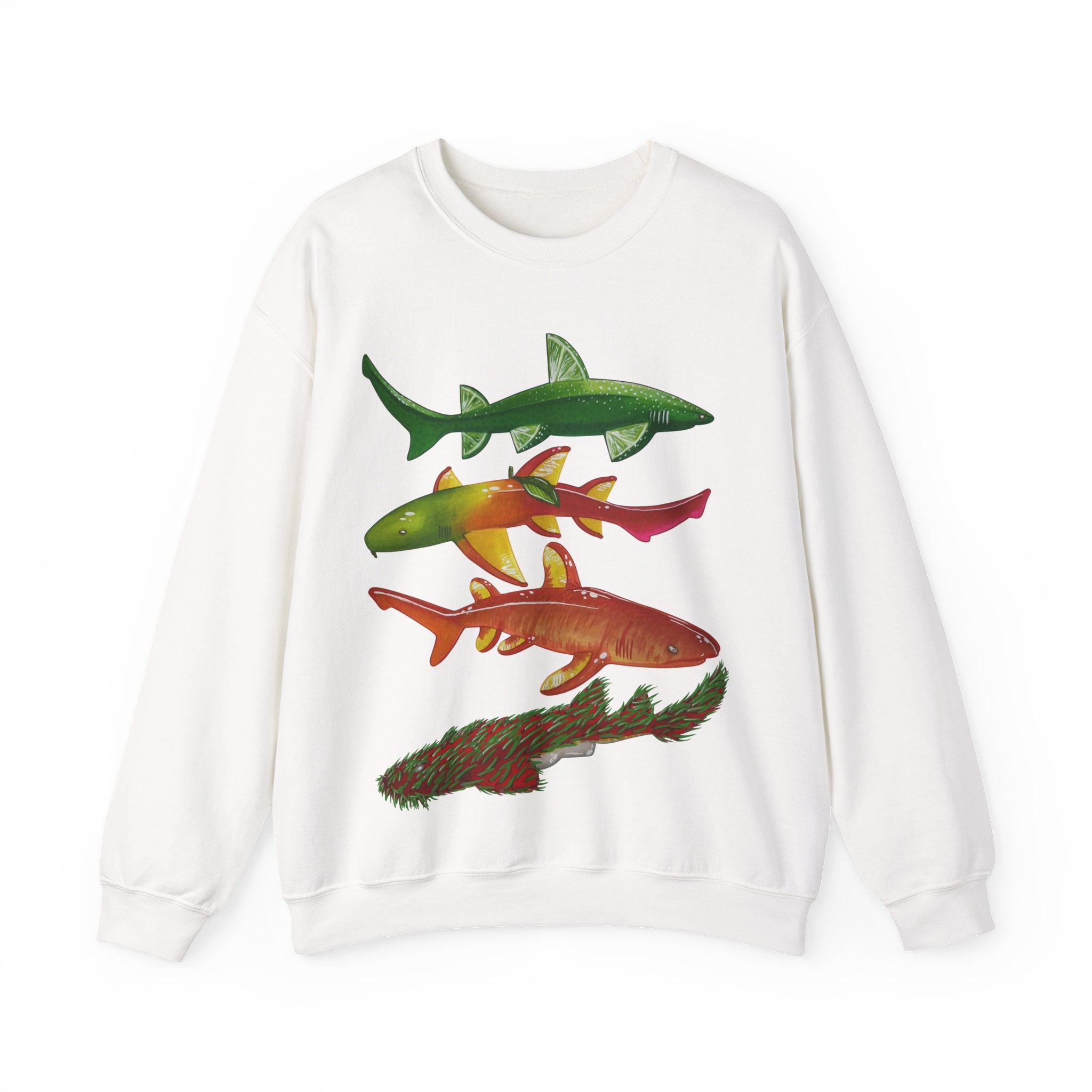 Fruit Sharks Selection 5 Unisex Crewneck Sweatshirt