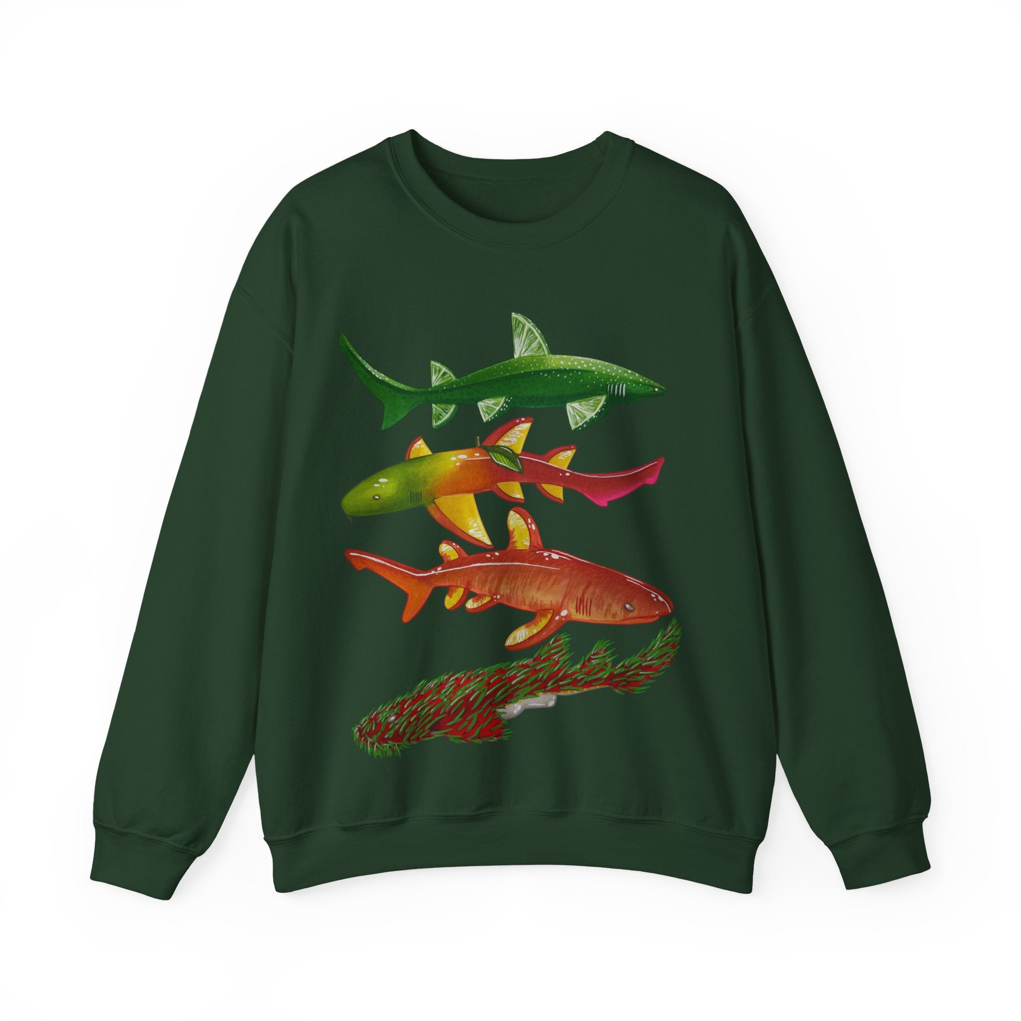 Fruit Sharks Selection 5 Unisex Crewneck Sweatshirt