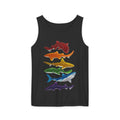 Rainbow Sharks Unisex Tank Top