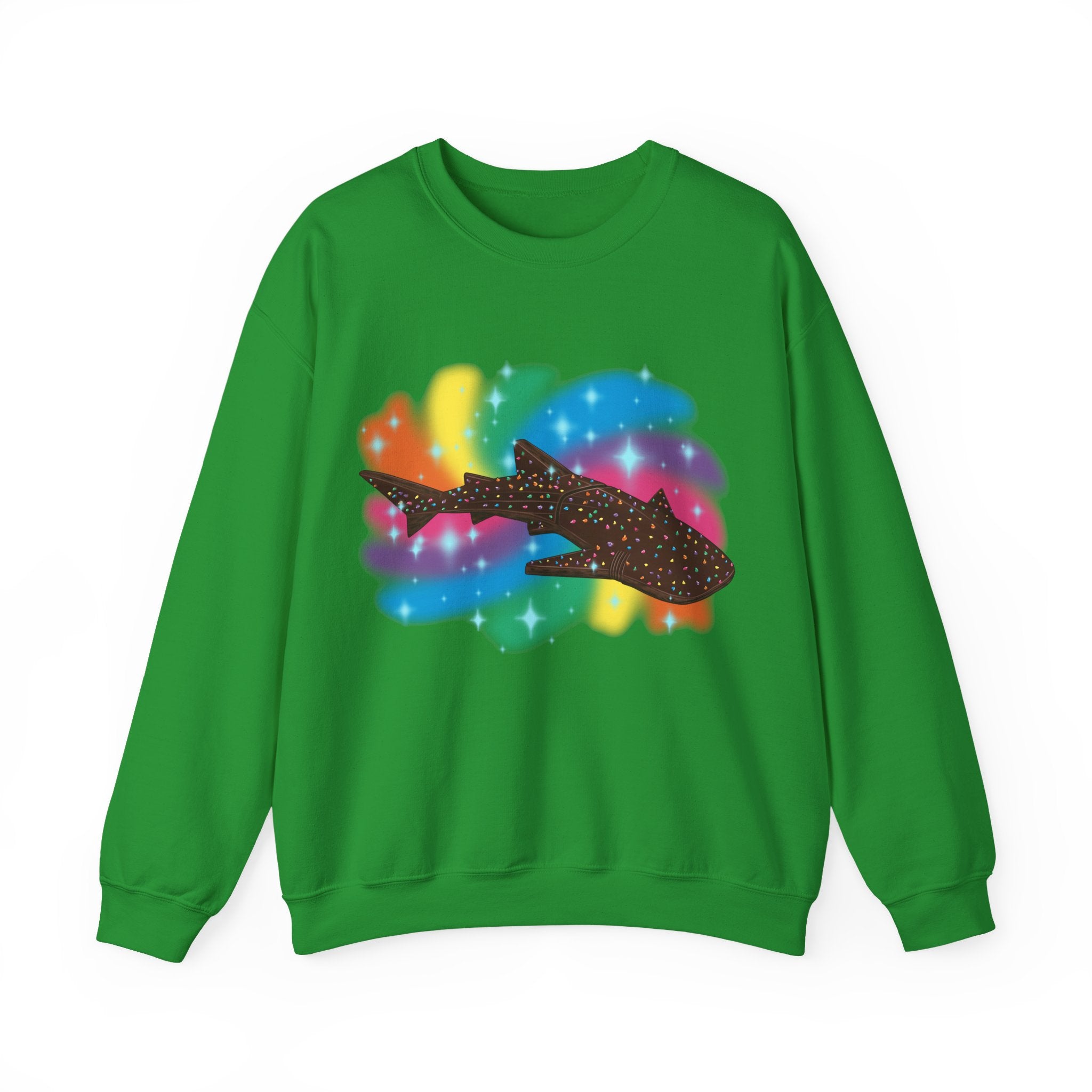 Cosmic Brownie Whale Shark Unisex Crewneck Sweatshirt