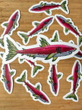 Fruit Shark Stickers 3''x 1.5''