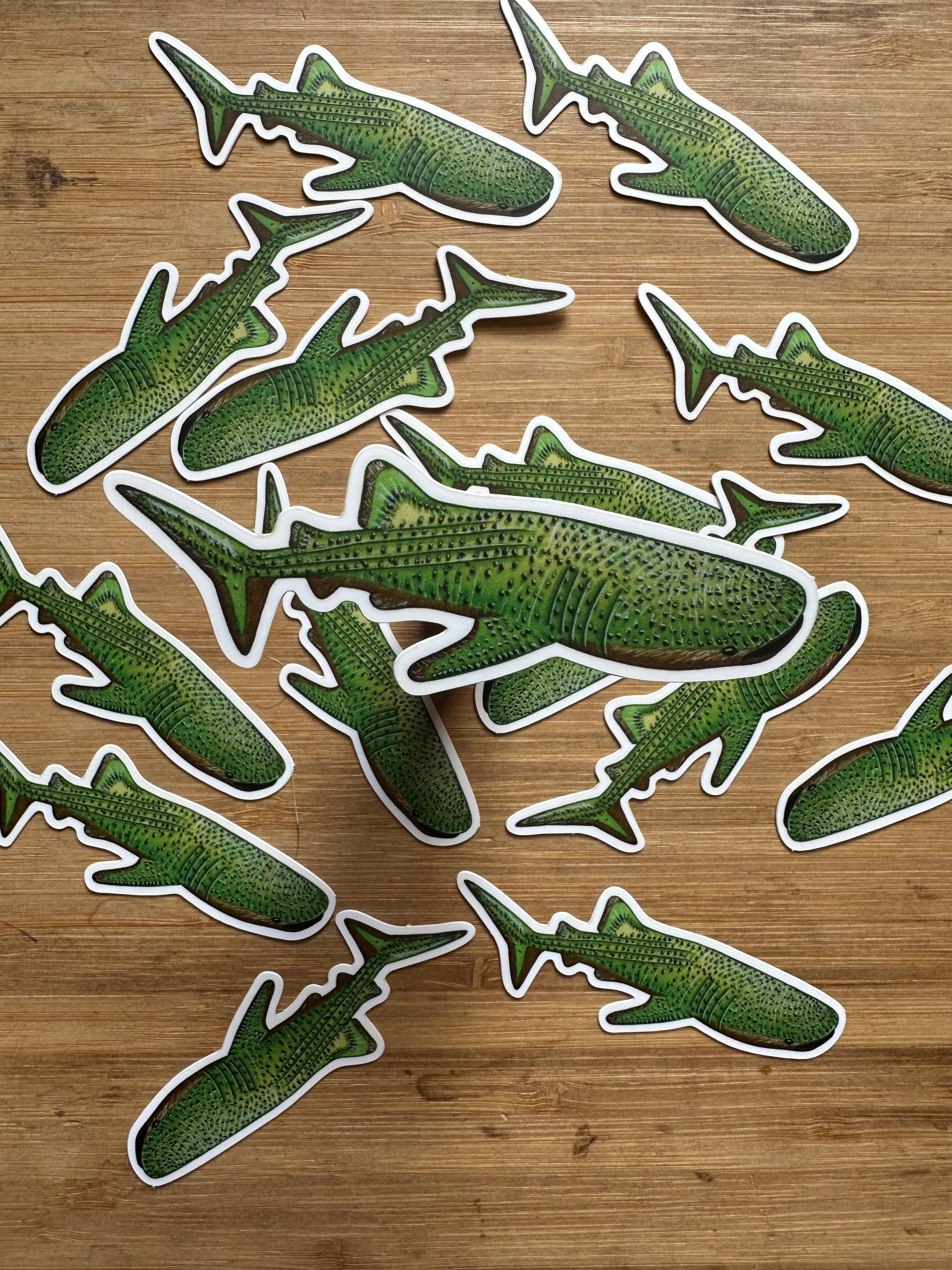 Fruit Shark Stickers 3''x 1.5''